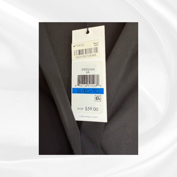 Calvin Klein Black Flutter Sleeve Blouse XL - New With Tags ✨ - Picture 11 of 15